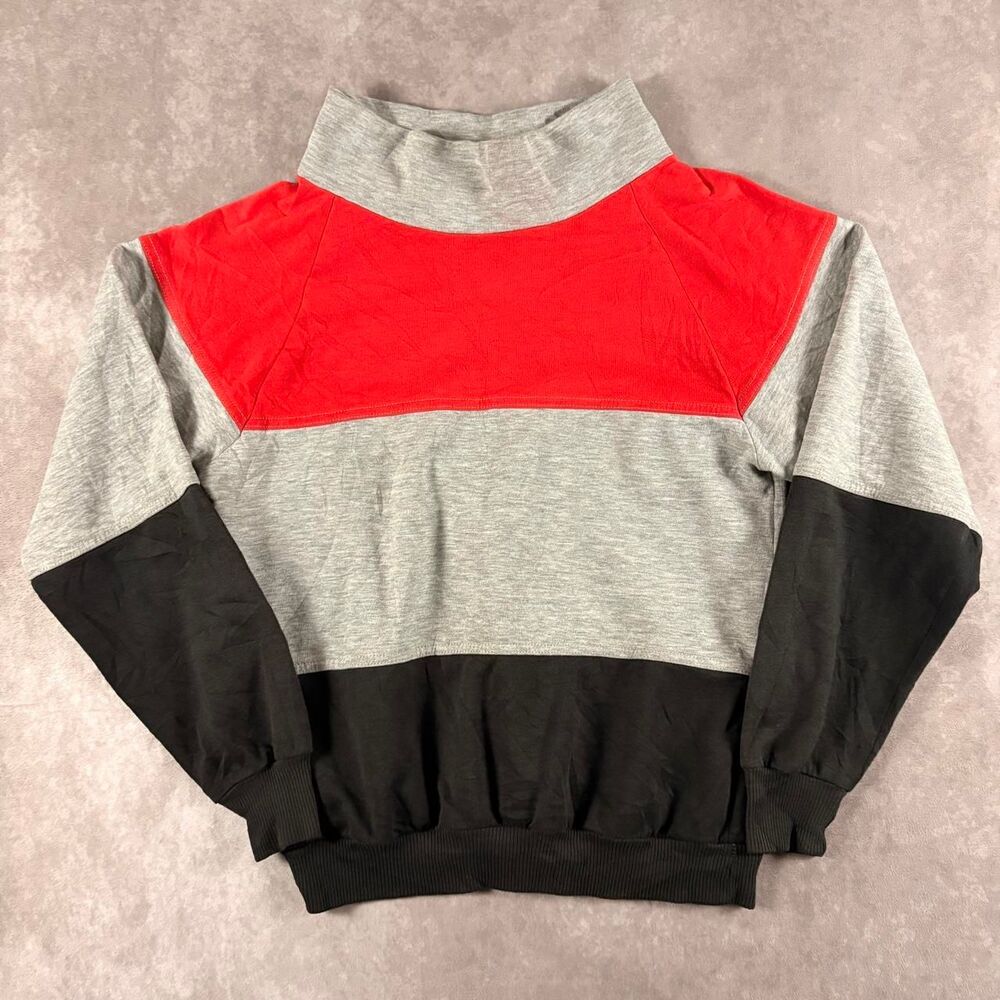 vintage 90s mock neck made in usa sweatshirt